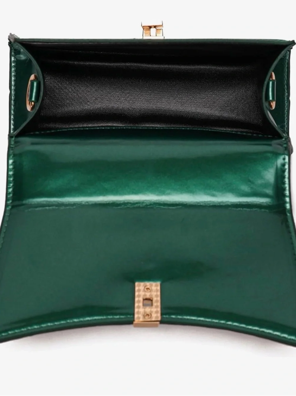 Structured Top-Handle Women's Satchel Bag in Dark Green